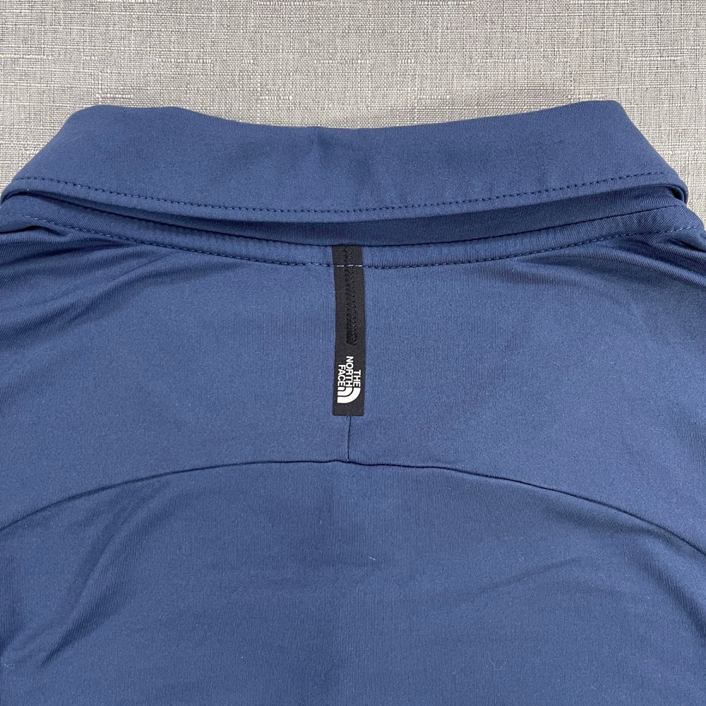 The North Face Dune Sky FlashDry Short Sleeve Polo Mens XL Blue Hiking Active - Picture 6 of 13